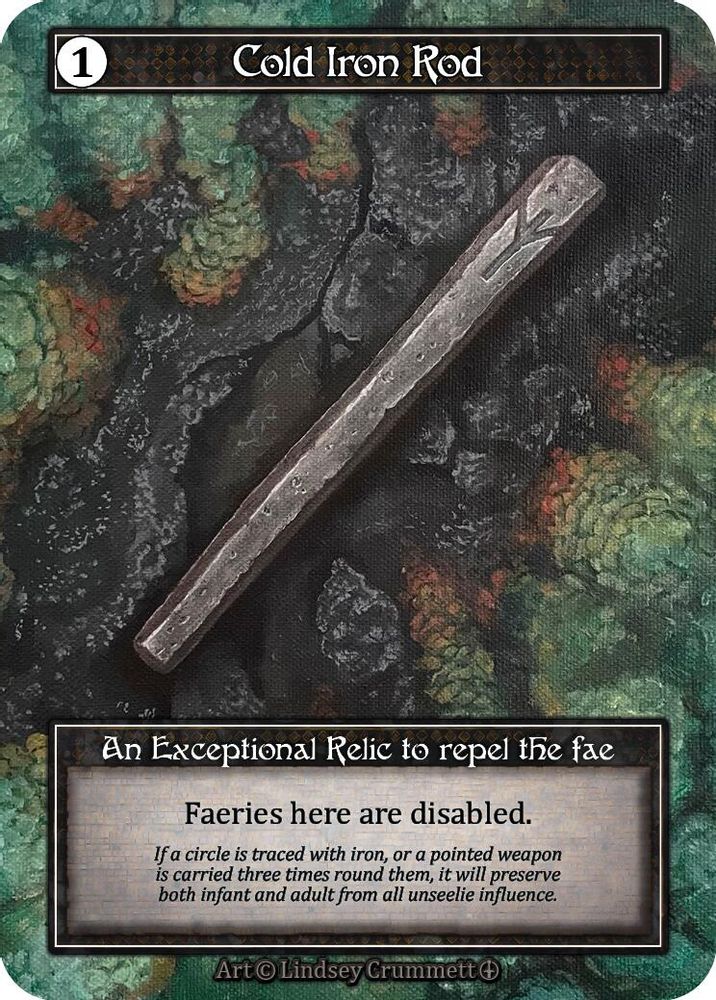 Cold Iron Rod (Foil), Foil, front