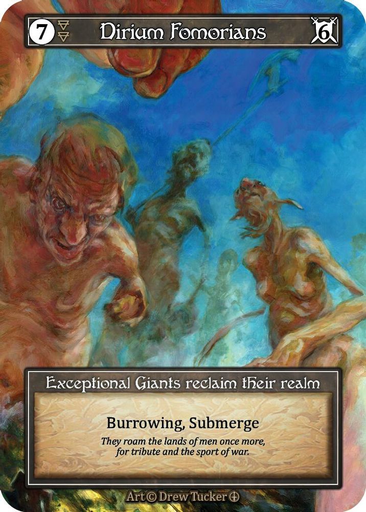 Dirium Fomorians (Foil), Foil, front