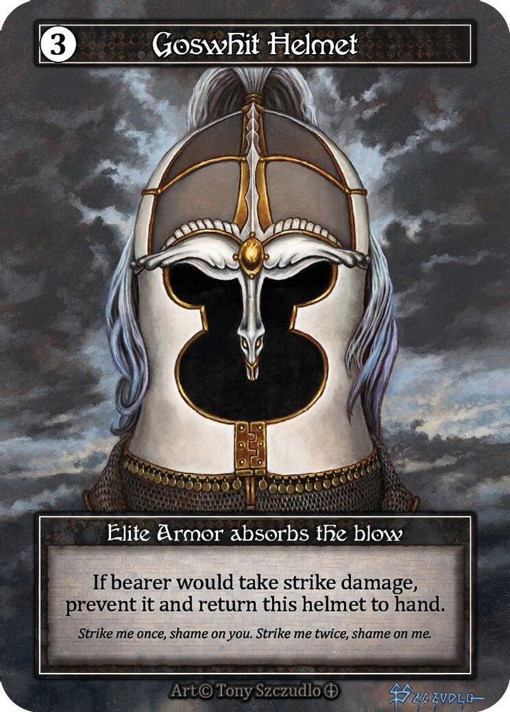 Goswhit Helmet (Foil), Foil, front