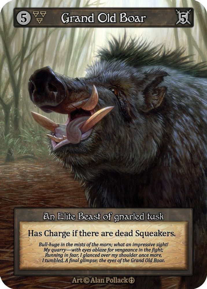 Grand Old Boar, Standard, front