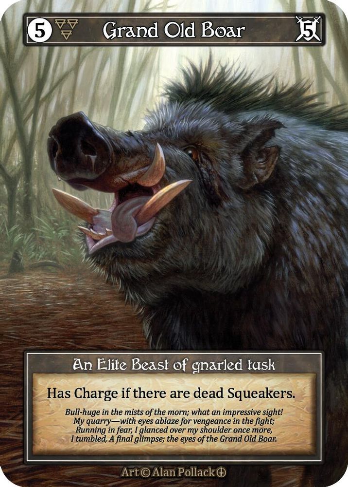 Grand Old Boar (Foil), Foil, front