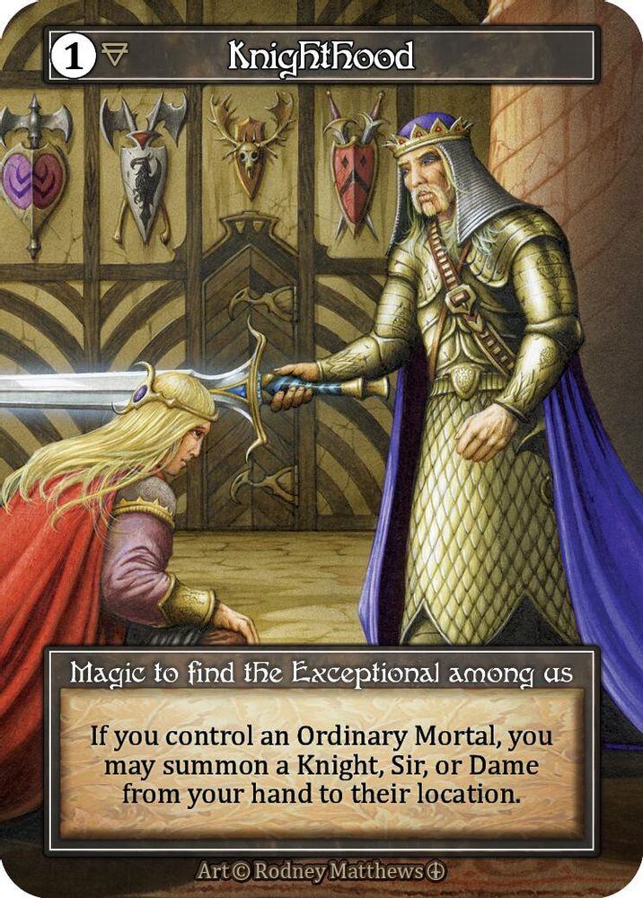 Knighthood (Foil), Foil, front