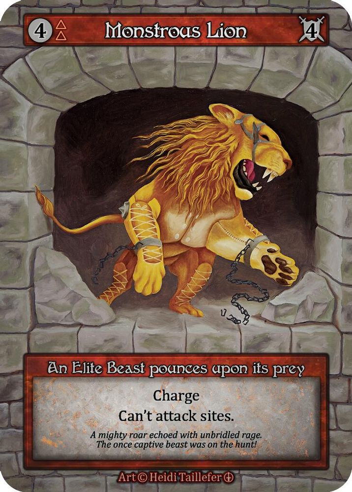 Monstrous Lion, Standard, front