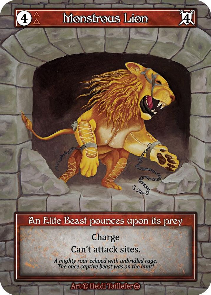 Monstrous Lion (Foil), Foil, front