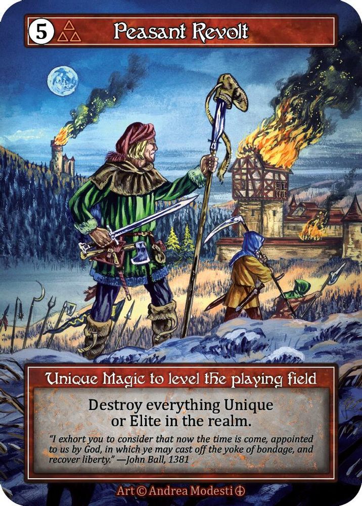 Peasant Revolt (Foil), Foil, front