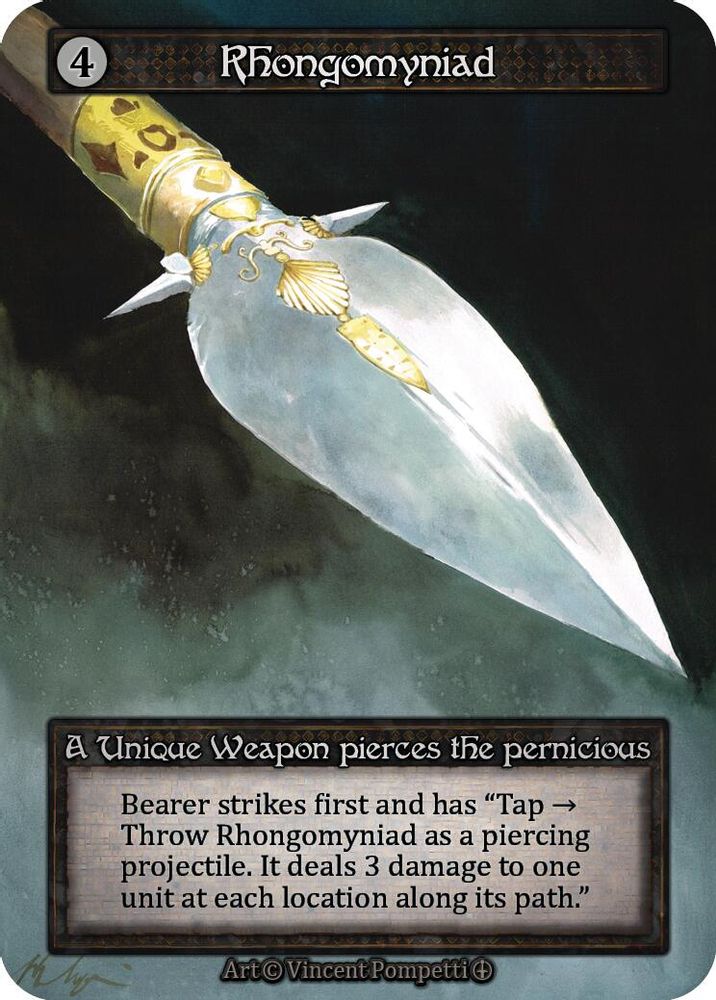 Rhongomyniad, Standard, front