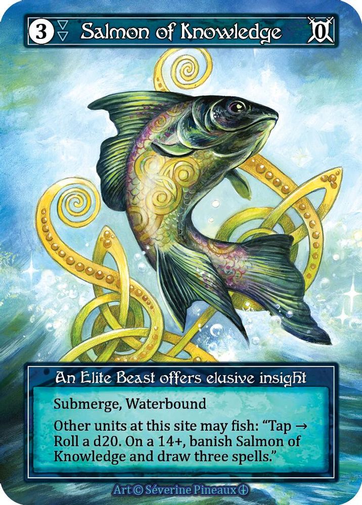 Salmon of Knowledge (Foil), Foil, front