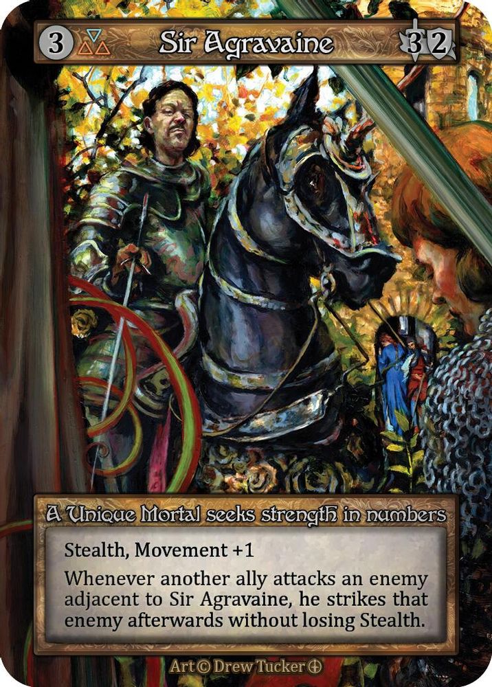 Sir Agravaine, Standard, front