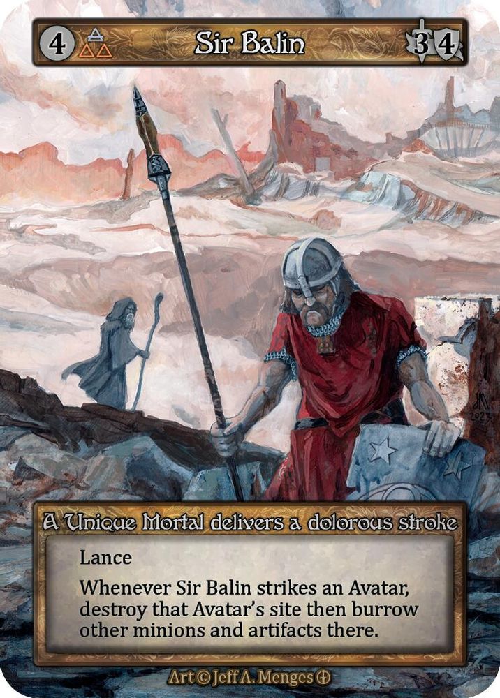 Sir Balin, Standard, front