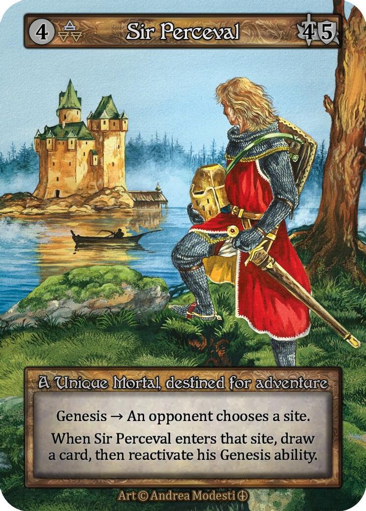 Sir Perceval, Standard, front