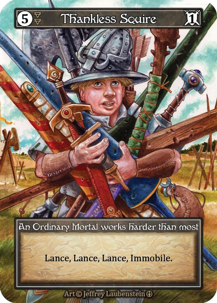 Thankless Squire (Foil), Foil, front