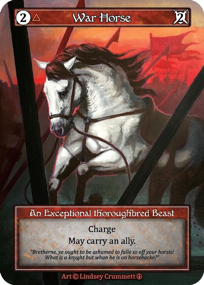 War Horse (Foil), Foil, front