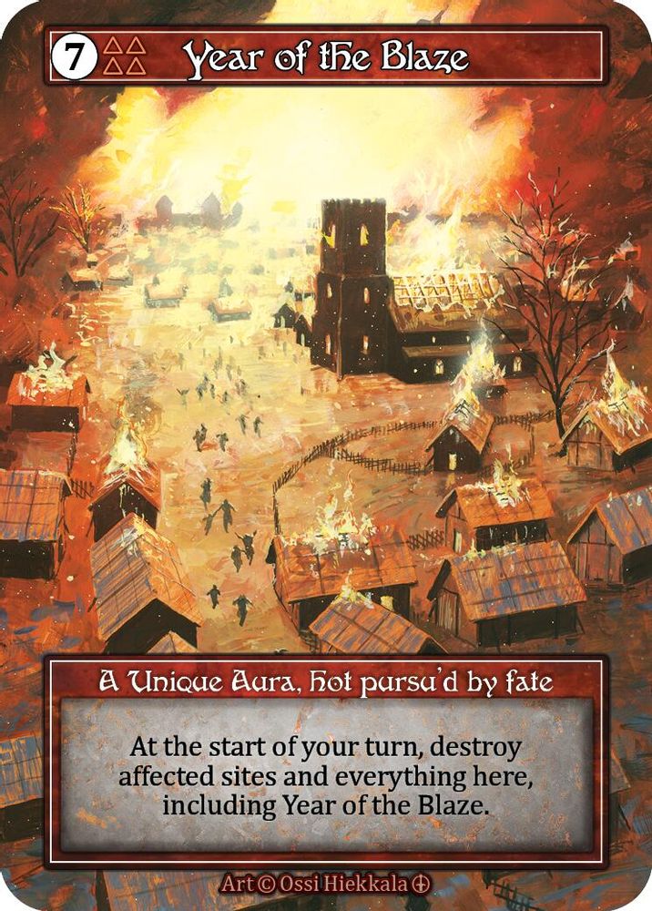 Year of the Blaze (Foil), Foil, front