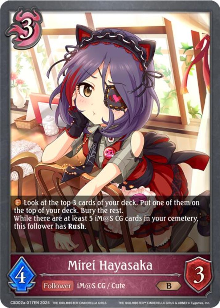 Mirei Hayasaka, Standard, front