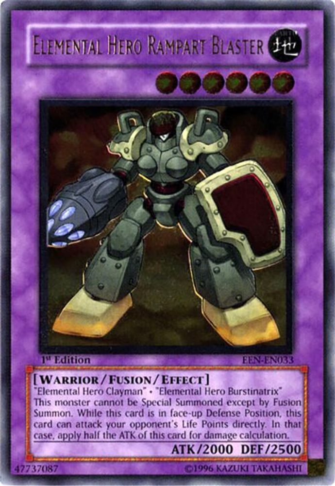 Elemental Hero Rampart Blaster (UTR), Standard, front