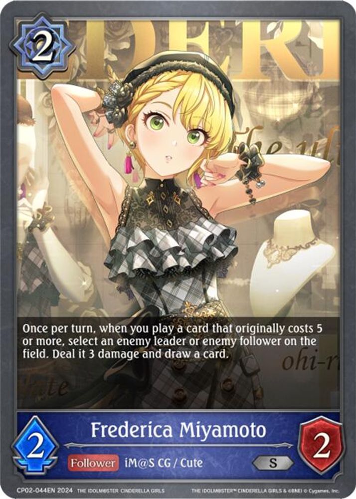 Frederica Miyamoto, Standard, front