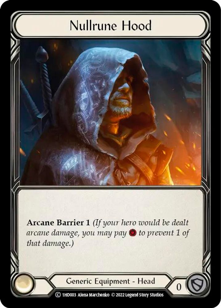 Nullrune Hood, Standard, front