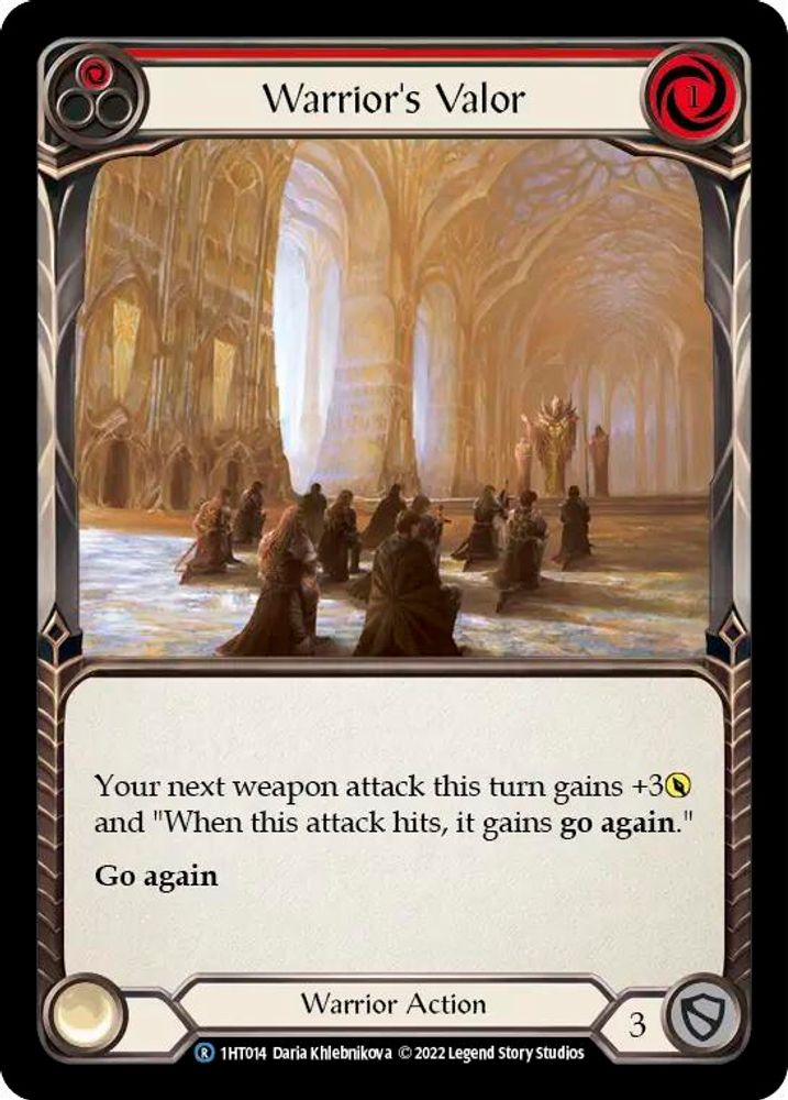 Warrior's Valor (Red), Standard, front