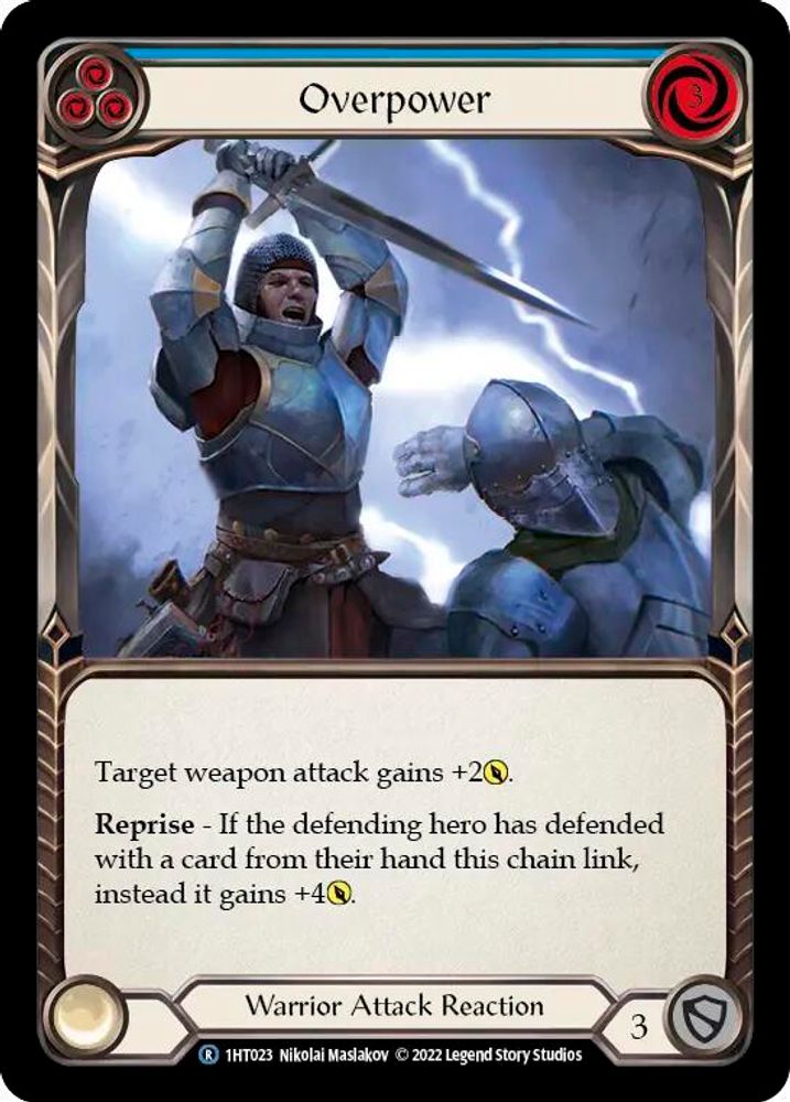 Overpower (Blue), Standard, front