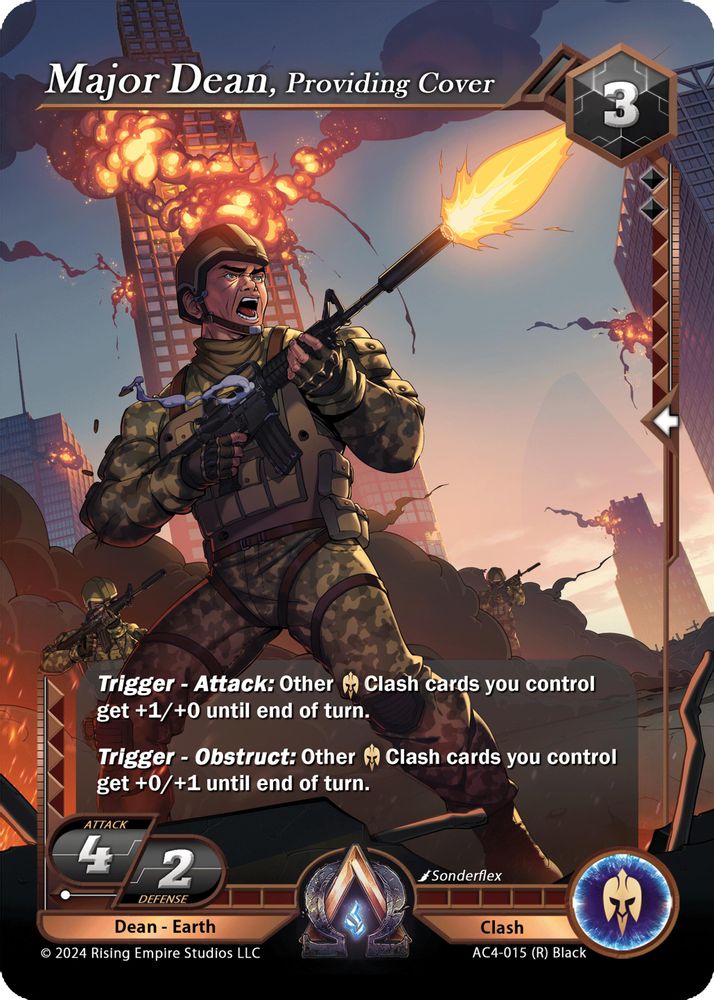 Major Dean, Providing Cover, Standard, front