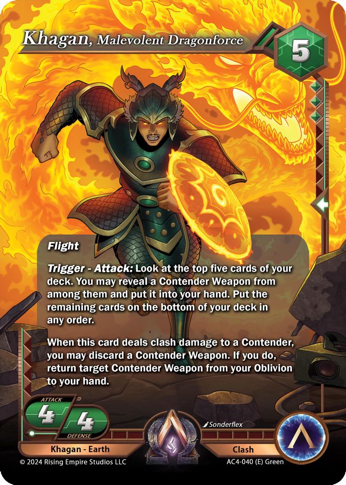 Khagan, Malevolent Dragonforce, Foil, front