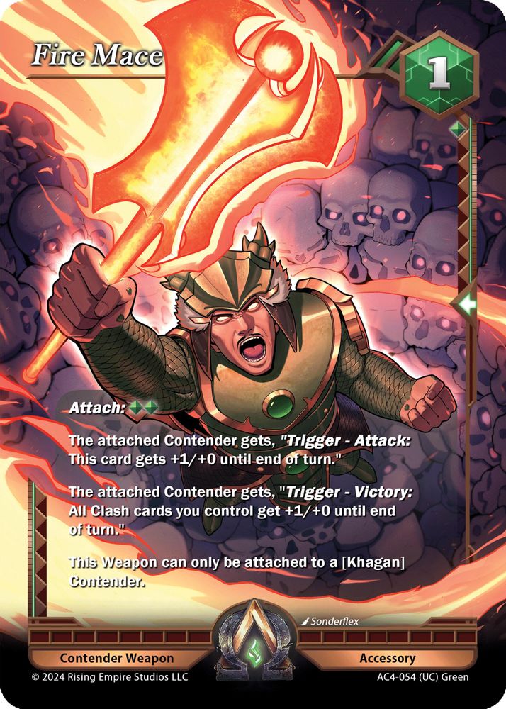 Fire Mace, Standard, front