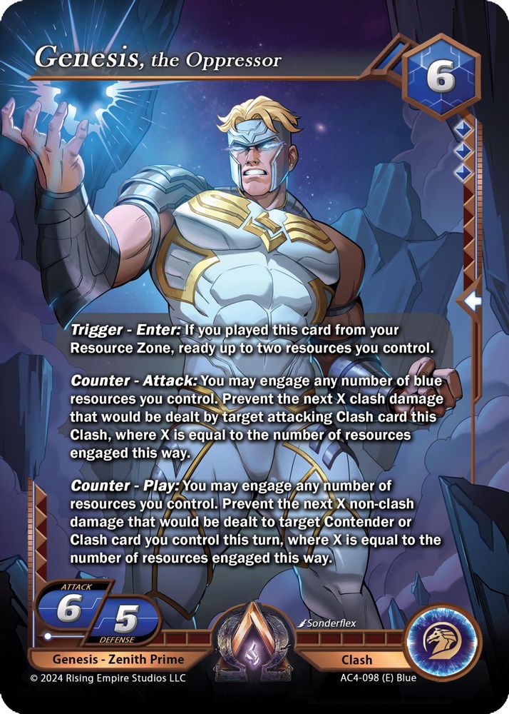 Genesis, the Oppressor, Foil, front