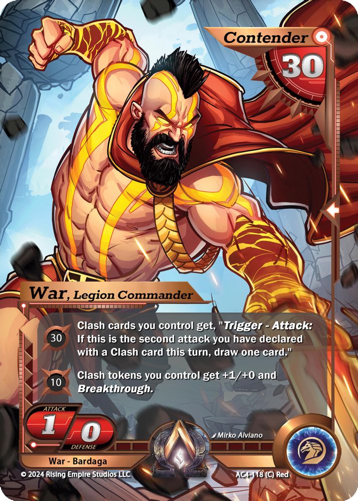 War, Legion Commander, Standard, front