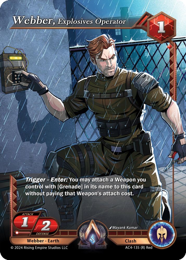 Webber, Explosives Operator, Standard, front