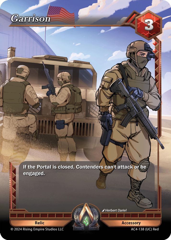 Garrison, Standard, front