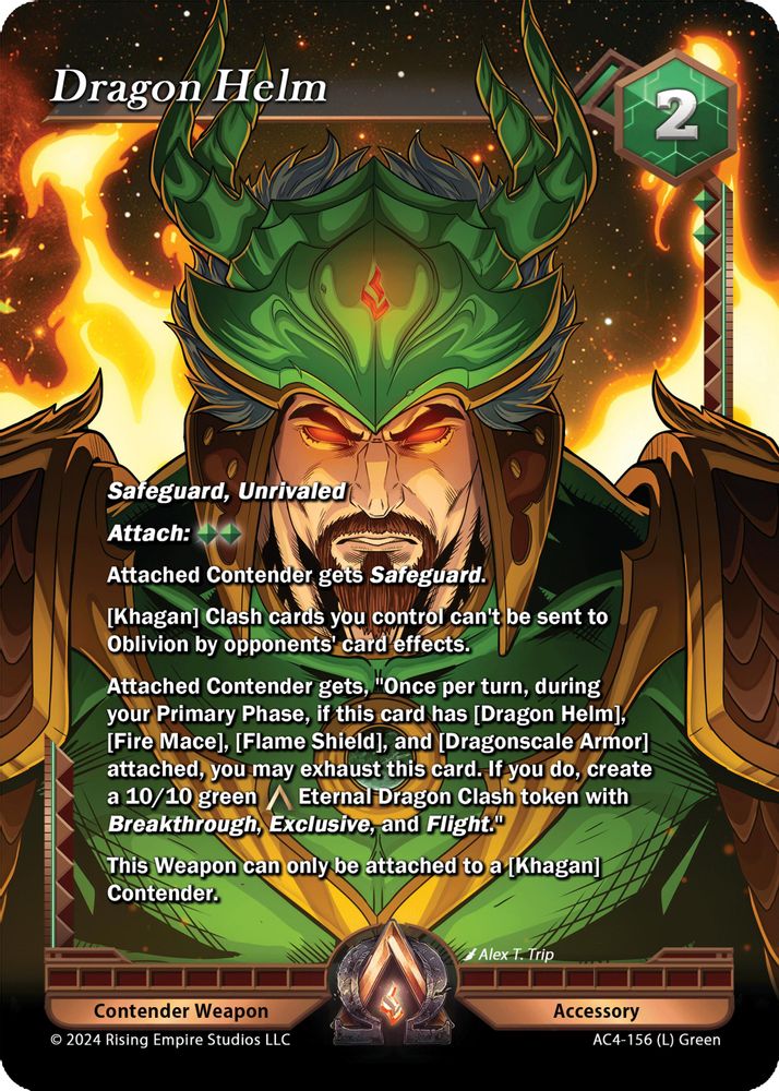 Dragon Helm, Foil, front