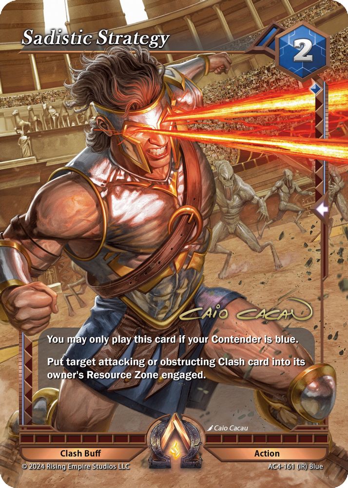 Sadistic Strategy (Iconic Rare), Foil, front