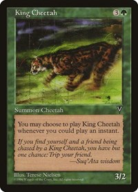 King Cheetah, Visions