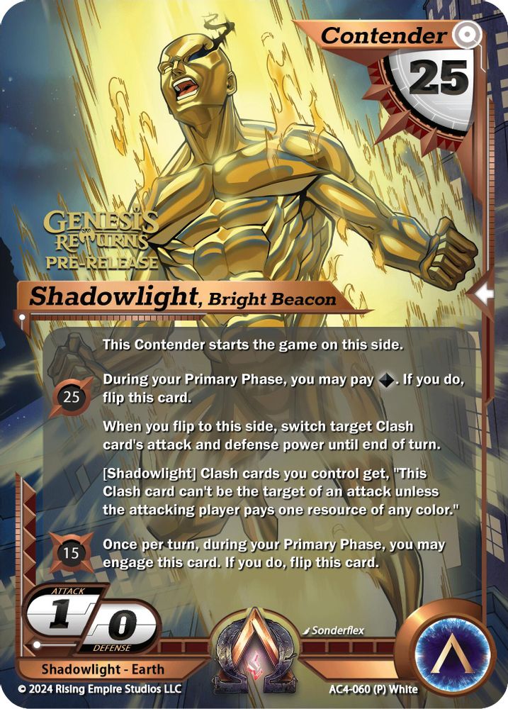 Shadowlight, Bright Beacon (Pre-Release), Foil, front