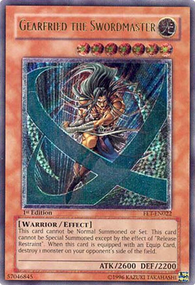 Gearfried the Swordmaster (UTR), 1st-edition, front