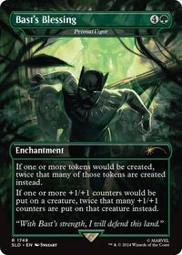 Bast's Blessing - Primal Vigor (Rainbow Foil), Secret Lair Drop Series