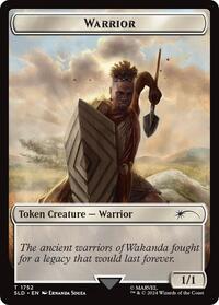 Warrior Token (Rainbow Foil), Secret Lair Drop Series