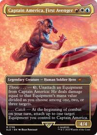 Captain America, First Avenger (Rainbow Foil), Secret Lair Drop Series
