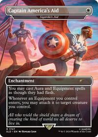Captain America's Aid - Sigarda's Aid (Rainbow Foil), Secret Lair Drop Series