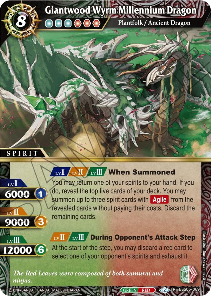 Giantwood Wyrm Millennium Dragon, Standard, front