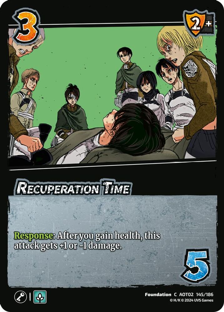 Recuperation Time, Standard, front