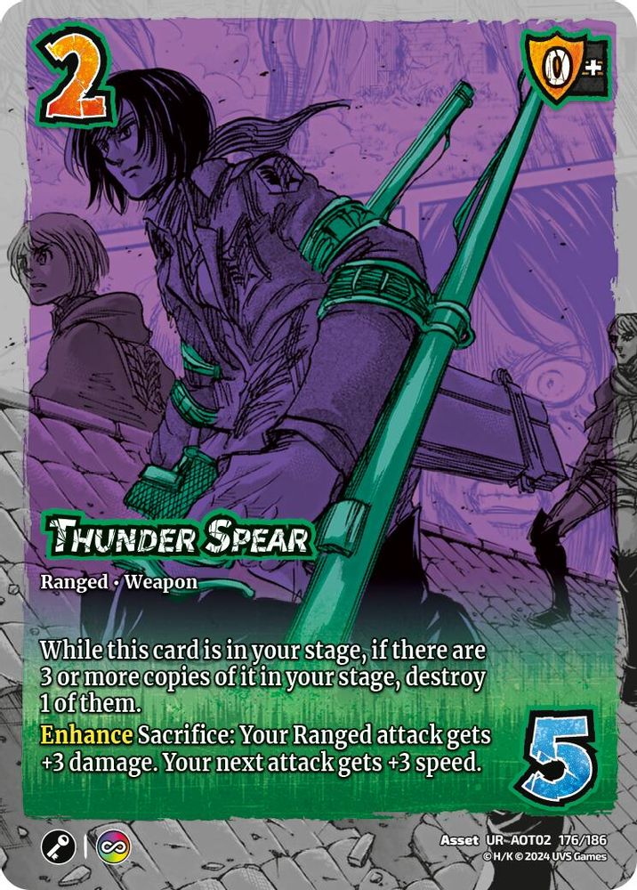 Thunder Spear, Foil, front