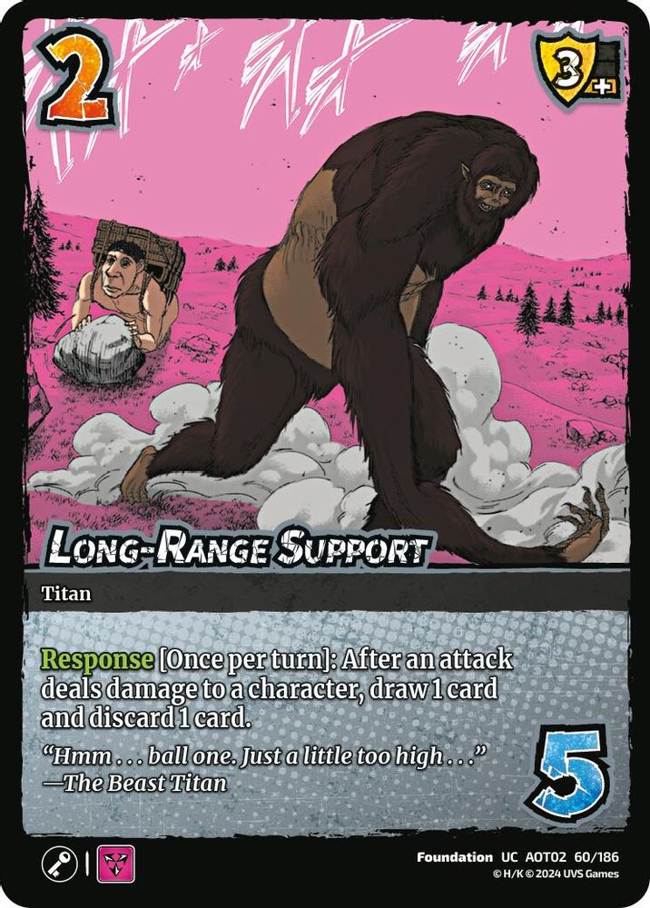 Long-Range Support, Standard, front