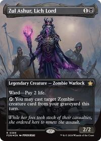 Zul Ashur, Lich Lord (Borderless) (Mana Foil), Foundations