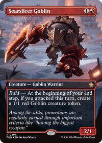Searslicer Goblin (Borderless) (Mana Foil), Foundations