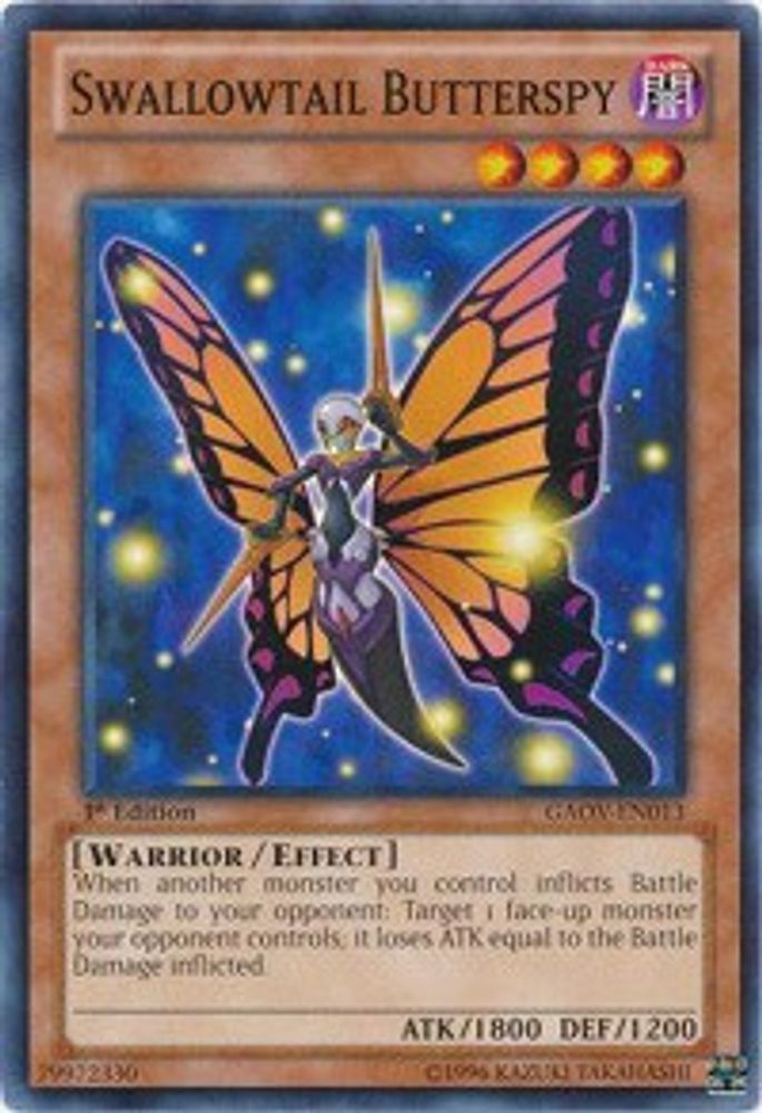 Swallowtail Butterspy, 1st-edition, front