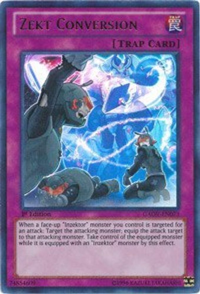 Zekt Conversion, 1st-edition, front