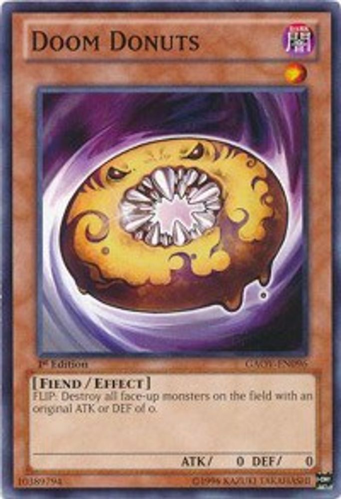 Doom Donuts, 1st-edition, front