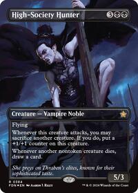 High-Society Hunter (Borderless) (Mana Foil), Foundations