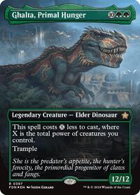 Ghalta, Primal Hunger (Borderless) (Mana Foil), Foundations